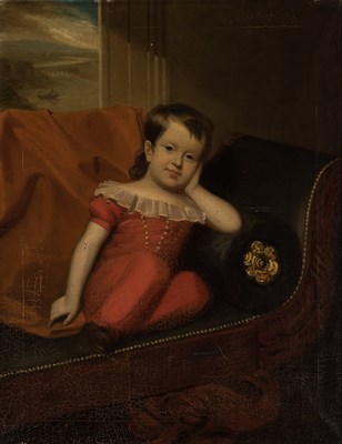 Lot 6 - American School 19th Century Portrait of a Boy...
