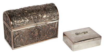 Lot 153 - Edward VII Sterling Silver Card Box William...