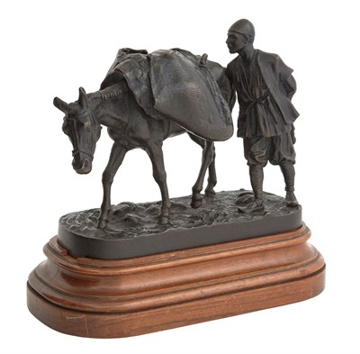 Lot 64 - Russian Bronze Model of a Tatar Water Carrier...