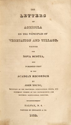 Lot 25 - A Halifax imprint, with folding table on the plants of Nova Scotia
