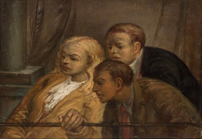 Lot 59 - Albert Pels American, 1910-1998 Theater Crowd...