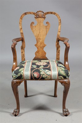 Lot 157 - Set of Six George II Style Walnut Dining...