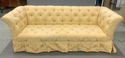 Lot 432 - Fortuny Fabric-Upholstered Tufted Sofa Height...