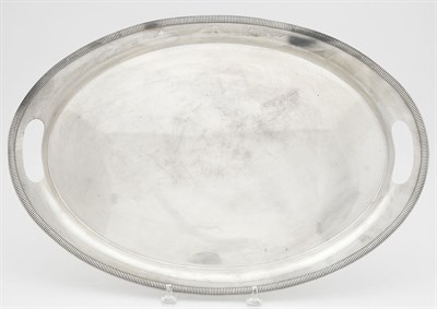 Lot 125 - American Sterling Silver Oval Two Handled Tray...