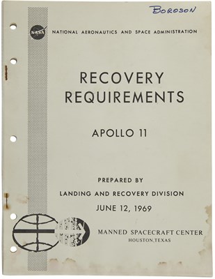 Lot 317 - Apollo 11 Flight Plan prepared by the Flight Planning Branch, Flight Crew Support Division