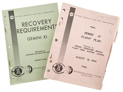 Lot 318 - Gemini XI Flight Plan prepared by Mission Operations Branch