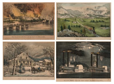Lot 101 - Currier & Ives, publishers THE FALL OF...