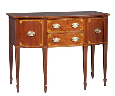 Lot 302 - George III Style Mahogany and Satinwood...