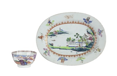 Lot 214 - Chinese Export Porcelain Platter from the De...