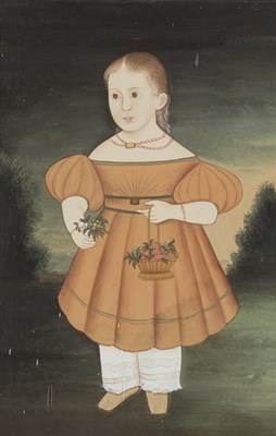 Lot 108 - Miniature Gouache on Paper Depicting a Young...