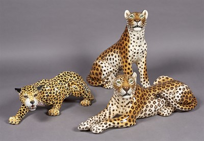 Lot 182 - Group of Three Italian Hand-Painted and Glazed...