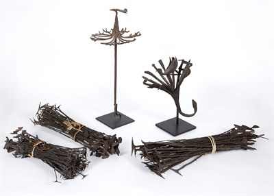Lot 107 - Three African Iron Pennies Bundles and Two...