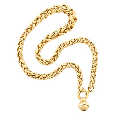 Lot 14 - Gold Necklace with Gold Ball Charm