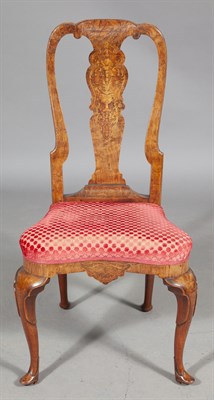 Lot 148 - Set of Four Dutch Rococo Walnut and Marquetry...