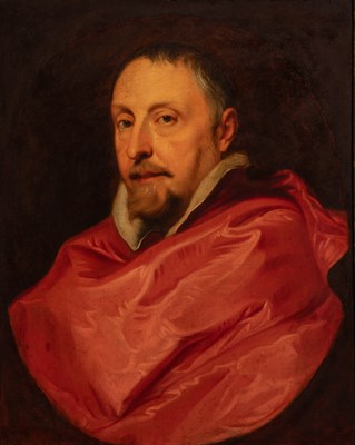 Lot 9 - Circle of Anthony van Dyck Portrait of Bishop...