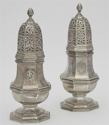 Lot 151 - Pair of George VI Sterling Silver Sugar...