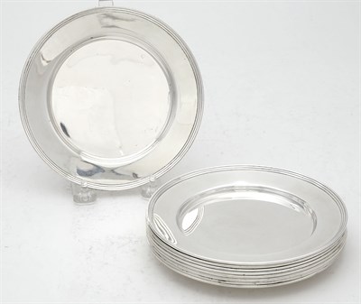 Lot 118 - Set of Nine Crichton & Co. Sterling Silver...