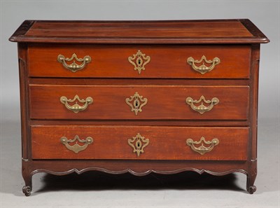 Lot 166 - Louis XV Provincial Inlaid Hardwood Commode...