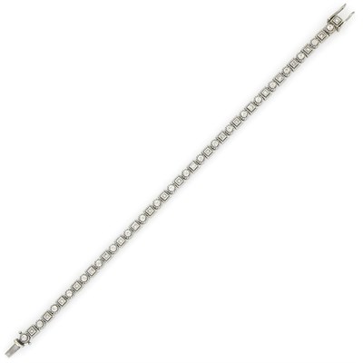 Lot 225 - White Gold and Diamond Bracelet