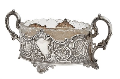 Lot 81 - Russian Silver-Mounted Glass Centerpiece Bowl...