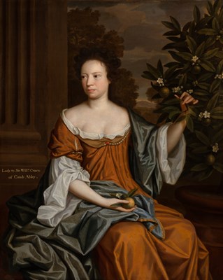 Lot 37 - Attributed to John Riley Portrait of Margaret...