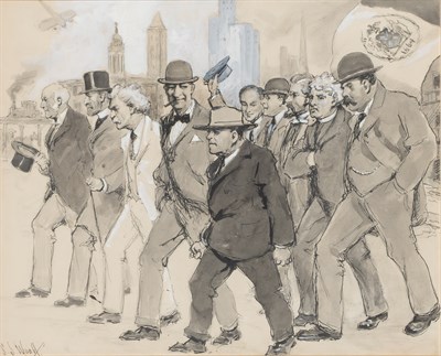 Lot 81 - Samuel Johnson Woolf American, 1880-1948 Drawn...