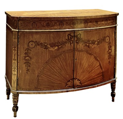 Lot 305 - George III Style Mahogany, Walnut and...