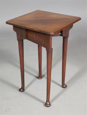 Lot 200 - George II Mahogany Triangular Drop-Leaf Table...