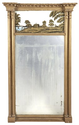 Lot 116 - Regency or American Federal Giltwood and Verre...