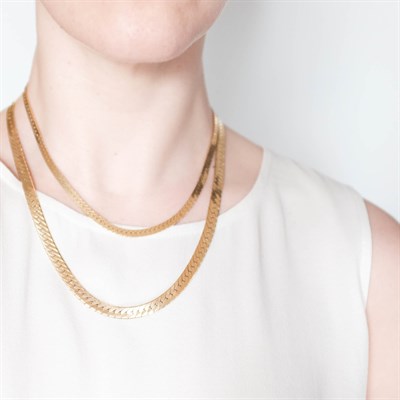 Lot 133 - Two Gold Necklaces