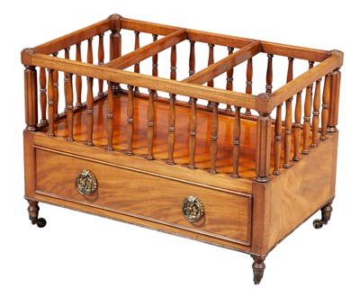 Lot 296 - Regency Mahogany Canterbury Early 19th century...