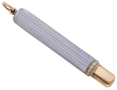 Lot 3 - Fabergé Two-Color Gold, Silver and Guilloché...