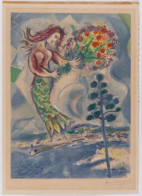 Lot 61 - After Marc Chagall (1887-1985) SIRÈNE AU PIN...