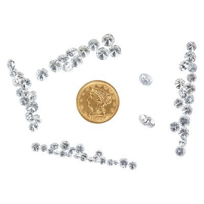 Lot 94 - Group of Unmounted Diamonds and United States Gold Coin