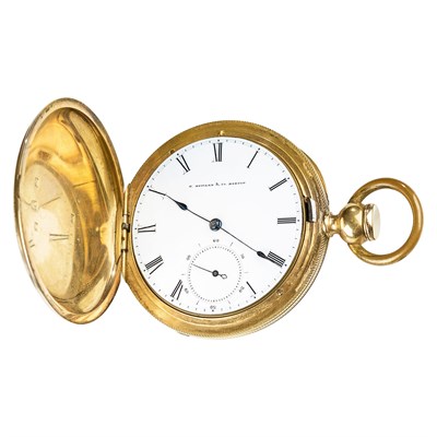 Lot 126 - E. Howard & Co. Gentleman's Hunting Case Gold and Metal Pocket Watch