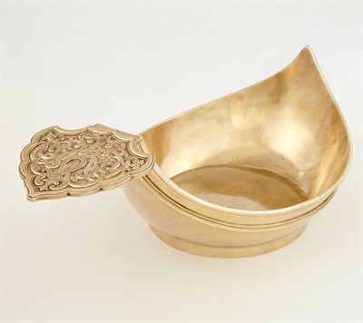 Lot 5 - Fabergé Silver-Gilt Large Kovsh Moscow, 1895,...
