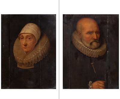 Lot 10 - English School 17th Century Portrait of...