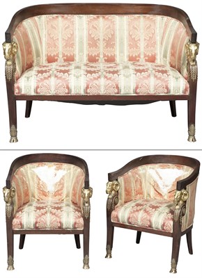 Lot 237 - Suite of Empire Style Mahogany and...