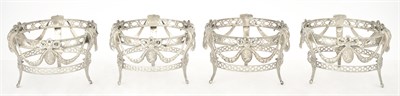 Lot 211 - Set of Four Victorian Sterling Silver Dessert...
