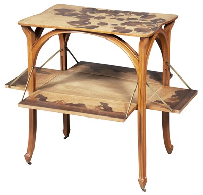 Lot 304 - Louis Majorelle Art Nouveau Oak and Marquetry...