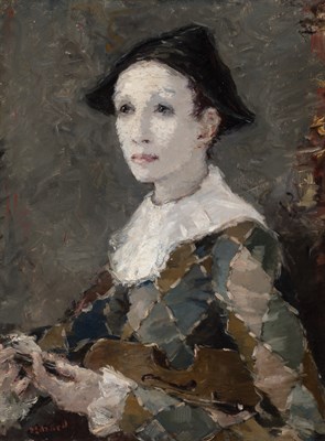 Lot 853 - Dietz Edzard German/French, 1893-1963 Arlequin...