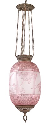 Lot 56 - Baccarat Aesthetic Movement Dark Pink Stained...