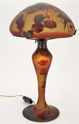 Lot 305 - D'Argental Art Nouveau Wrought Iron and Cameo...