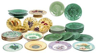 Lot 231 - Group of Majolica Plates and Dishes...