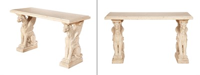 Lot 809 - Pair of Neoclassical Style Fossiliferous...