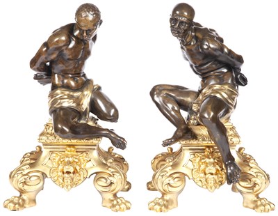 Lot 803 - Pair of Louis XIV Style Gilt- and...