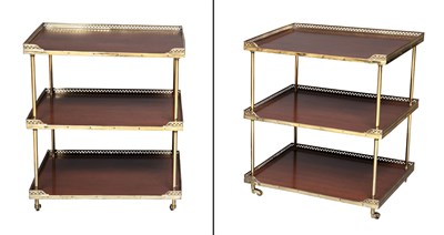 Lot 842 - Pair of Neoclassical Style Mahogany and Brass...
