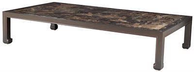 Lot 891 - Chinese Eight Panel Coromandel-Inset Low Table...
