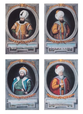 Lot 824 - Artist Unknown [OTTOMAN EMPEROR IMAGES] Four...