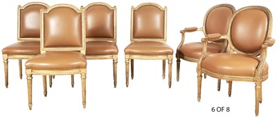 Lot 826 - Assembled Set of Eight Louis XVI Style...